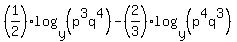 %281%2F2%29log%28y%2C%28p%5E3q%5E4%29%29-%282%2F3%29log%28y%2C%28p%5E4q%5E3%29%29