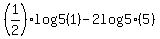 %281%2F2%29log5%281%29+-+2+log5%285%29