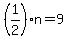 %281%2F2%29n=9