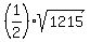 %281%2F2%29sqrt%281215%29