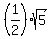 %281%2F2%29sqrt%285%29