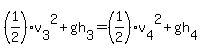%281%2F2%29v%5B3%5D%5E2%2Bgh%5B3%5D=%281%2F2%29v%5B4%5D%5E2%2Bgh%5B4%5D