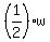 %281%2F2%29w