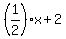 %281%2F2%29x%2B2