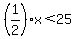 %281%2F2%29x%3C25