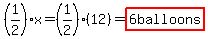 %281%2F2%29x=%281%2F2%29%2812%29=highlight%286balloons%29