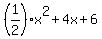 %281%2F2%29x%5E2%2B4x%2B6