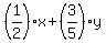%281%2F2%29x+%2B+%283%2F5%29y