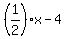 %281%2F2%29x+-+4