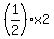 %281%2F2%29x2
