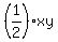 %281%2F2%29xy