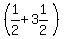 %281%2F2%2B3%261%2F2%29