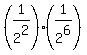 %281%2F2%5E2%29%2A%281%2F2%5E6%29