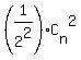 %281%2F2%5E2%29%2AC%5Bn%5D%5E2