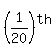 %281%2F20%29%5Eth