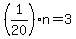 %281%2F20%29n=3