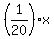 %281%2F20%29x