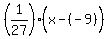 %281%2F27%29%28x%5E%22%22-%28-9%29%29