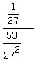 %281%2F27%29%2F%2853%2F27%5E2%29