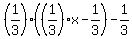 %281%2F3%29%28%281%2F3%29x-1%2F3%29-1%2F3