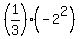 %281%2F3%29%28-2%5E2%29