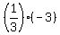 %281%2F3%29%28-3%29