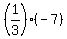 %281%2F3%29%28-7%29