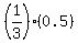 %281%2F3%29%280.5%29