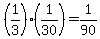 %281%2F3%29%281%2F30%29=+1%2F90