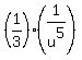 %281%2F3%29%281%2Fu%5E5%29