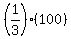 %281%2F3%29%28100%29