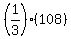 %281%2F3%29%28108%29