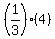 %281%2F3%29%284%29