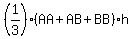 %281%2F3%29%28AA%2BAB%2BBB%29h