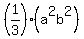 %281%2F3%29%28a%5E2b%5E2%29
