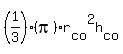 %281%2F3%29%28pi%29r%5Bco%5D%5E2h%5Bco%5D