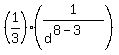 %281%2F3%29%2A%281%2F%28d%5E%288-3%29%29%29