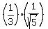 %281%2F3%29%2A%281%2Fsqrt%285%29%29