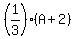 %281%2F3%29%2A%28A%2B2%29