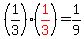 %281%2F3%29%2A%28red%281%2F3%29%29=1%2F9