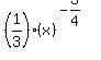 %281%2F3%29%2A%28x%29%5E%28-3%2F4%29