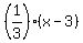 %281%2F3%29%2A%28x-3%29