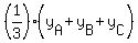 %281%2F3%29%2A%28y%5BA%5D+%2B+y%5BB%5D+%2B+y%5BC%5D%29