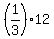 %281%2F3%29%2A12
