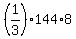 %281%2F3%29%2A144%2A8