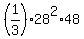 %281%2F3%29%2A28%5E2%2A48
