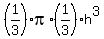 %281%2F3%29%2Api%2A%281%2F3%29%2Ah%5E3