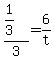 %281%2F3%29%2F3+=+6%2Ft