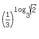%281%2F3%29%5Elog%283%2C+sqrt%282%29%29