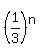 %281%2F3%29%5En